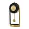 13" Gold Aluminum Tall Clock with Swinging Ball Pendulum